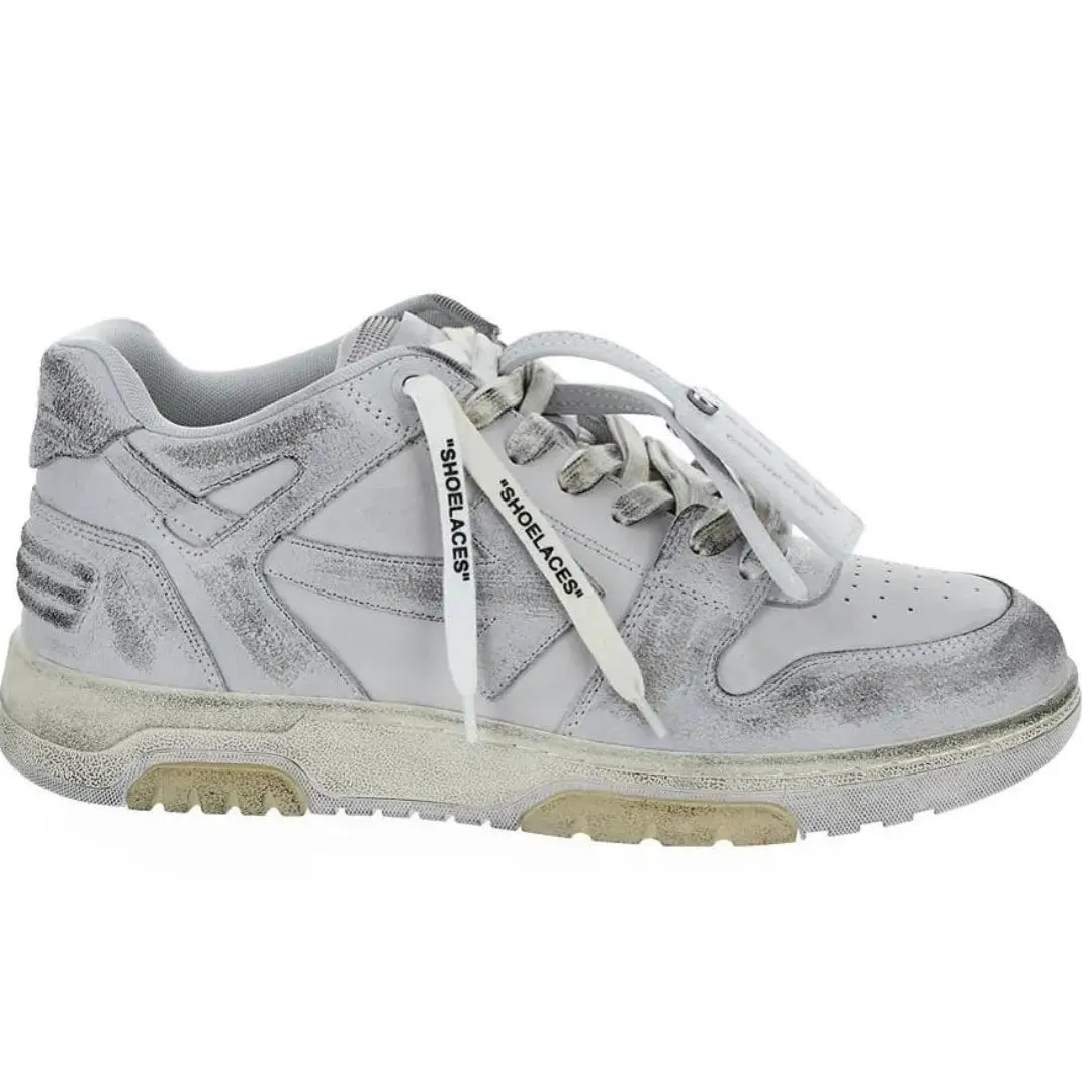 Off White Out Of Office Vintage Calf Leather White Sneakers