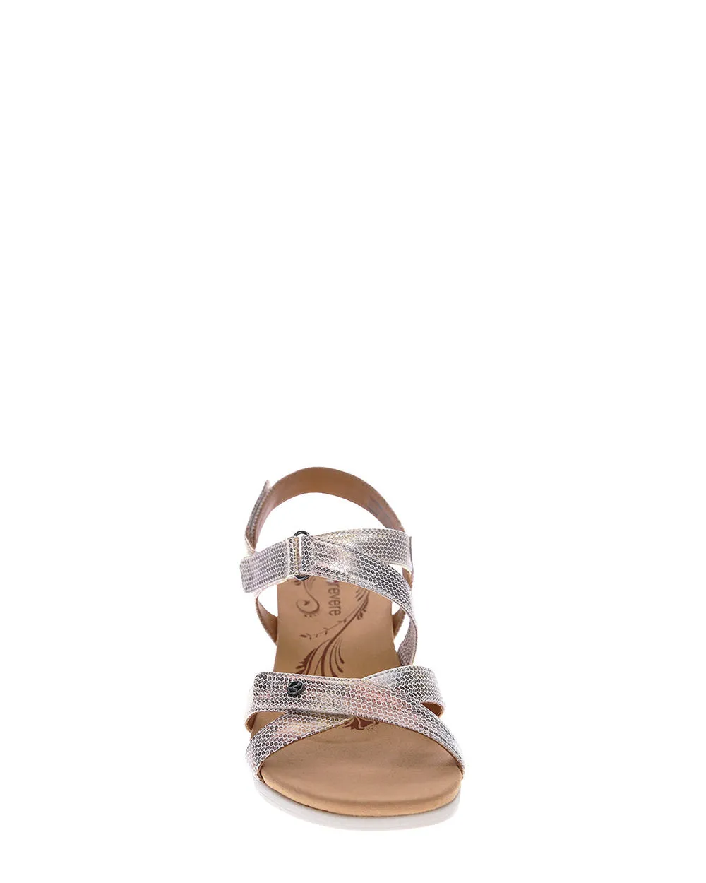 Revere Casablanca Metallic Interest Leather Sandal