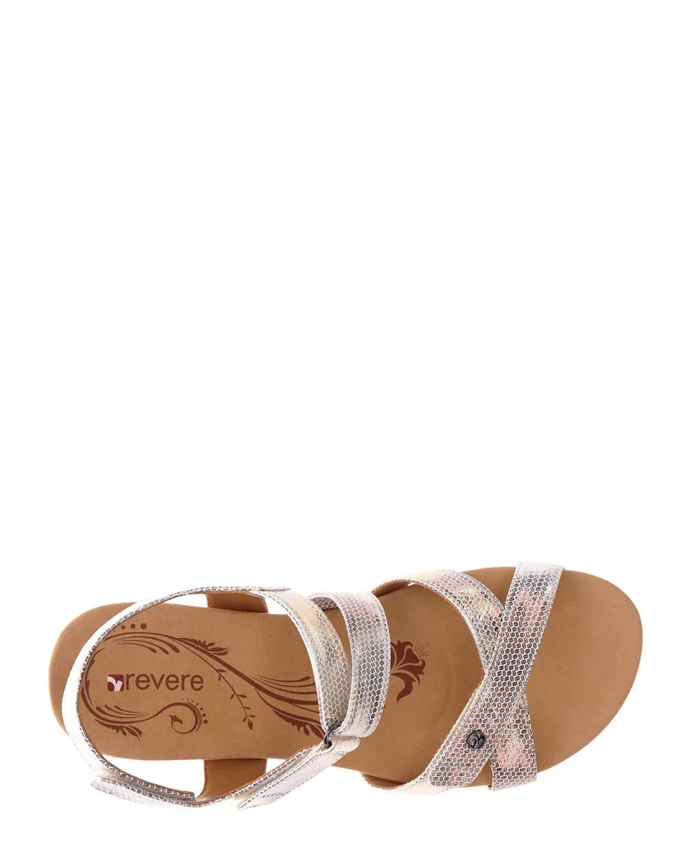 Revere Casablanca Metallic Interest Leather Sandal