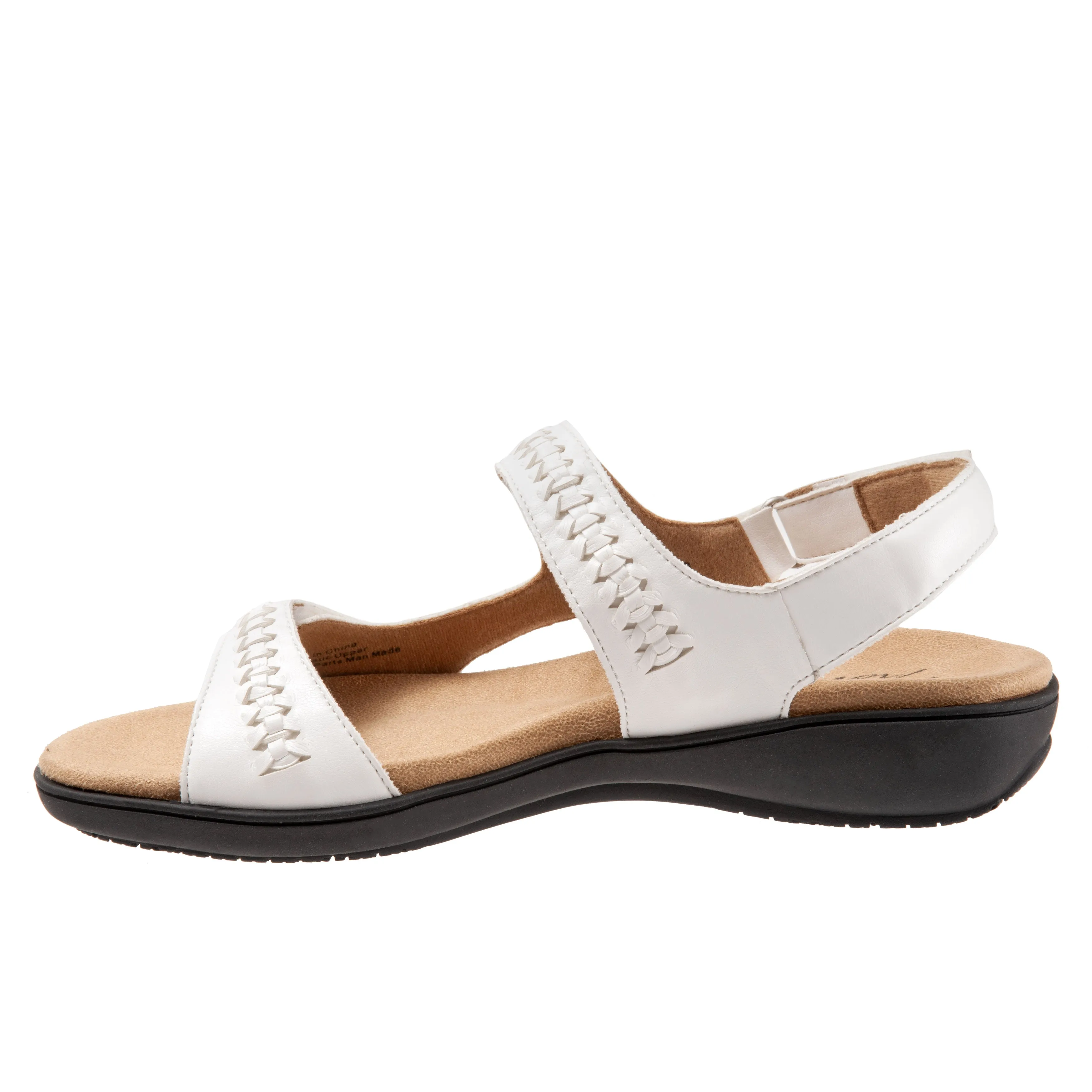 Romi Woven White Sandals