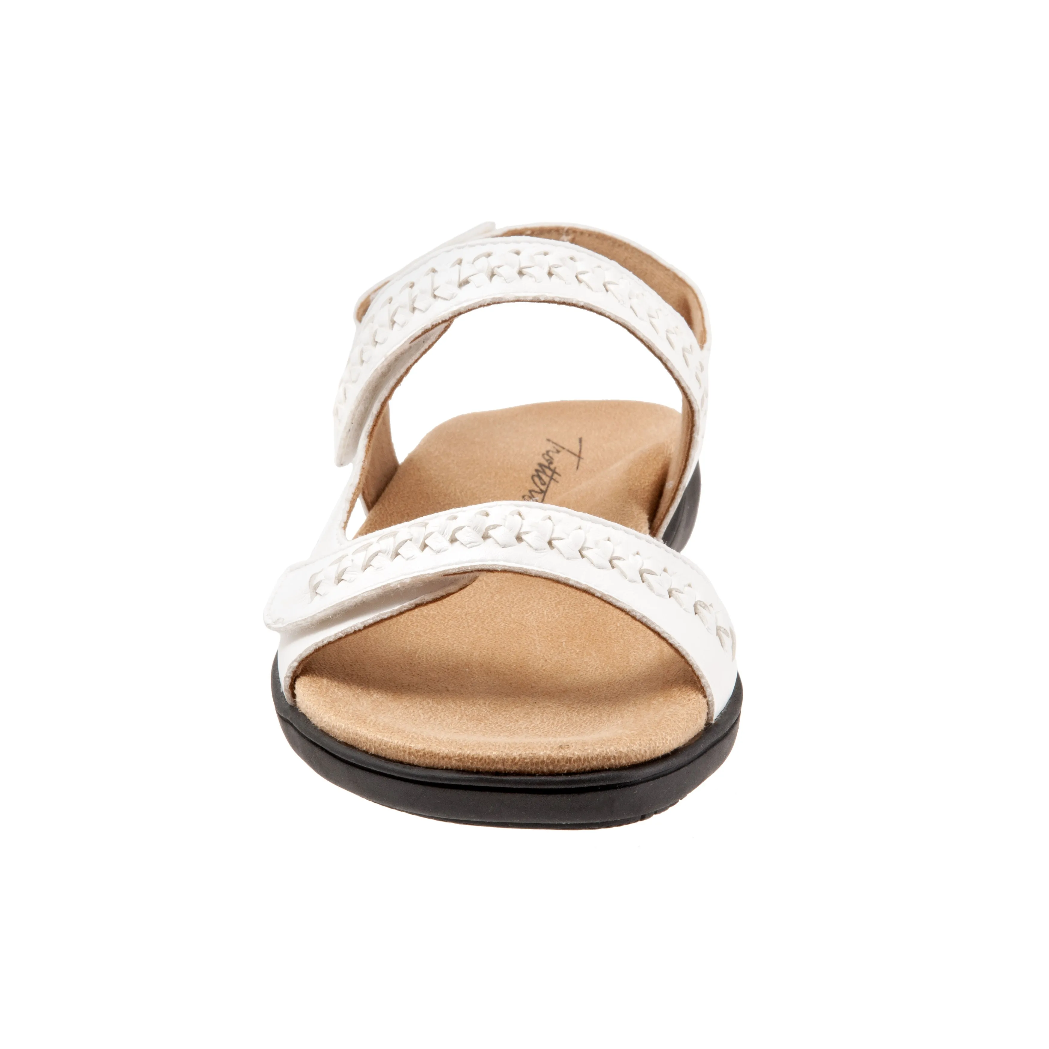 Romi Woven White Sandals