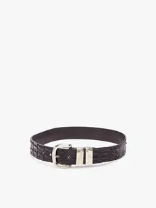 Saltwater Crocodile Belt - Mens 1.5” Black