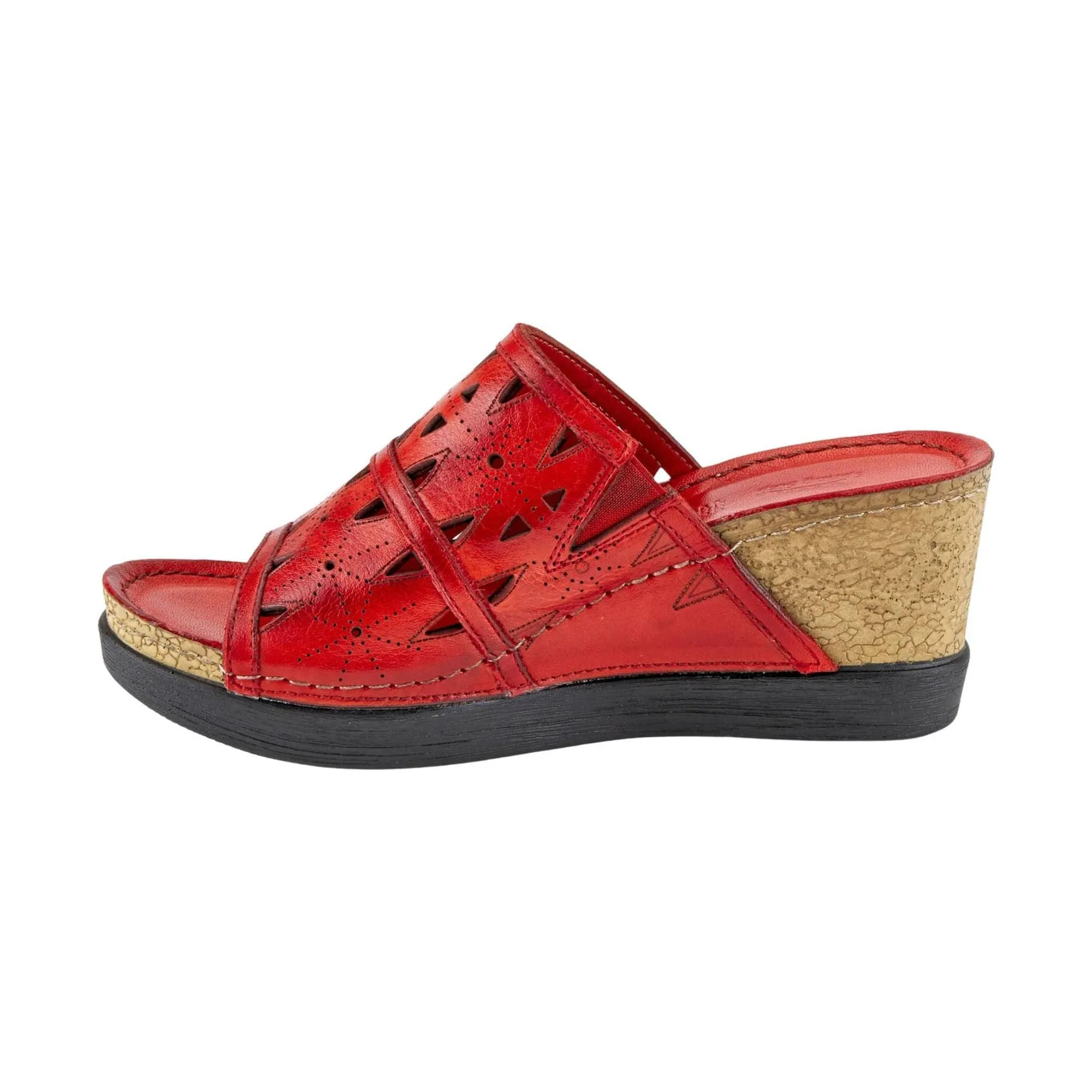 Spring Step Women's Fusawedge Sandals - Red