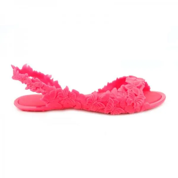 Sunies Sandals - Butterfly - Neon Pink -