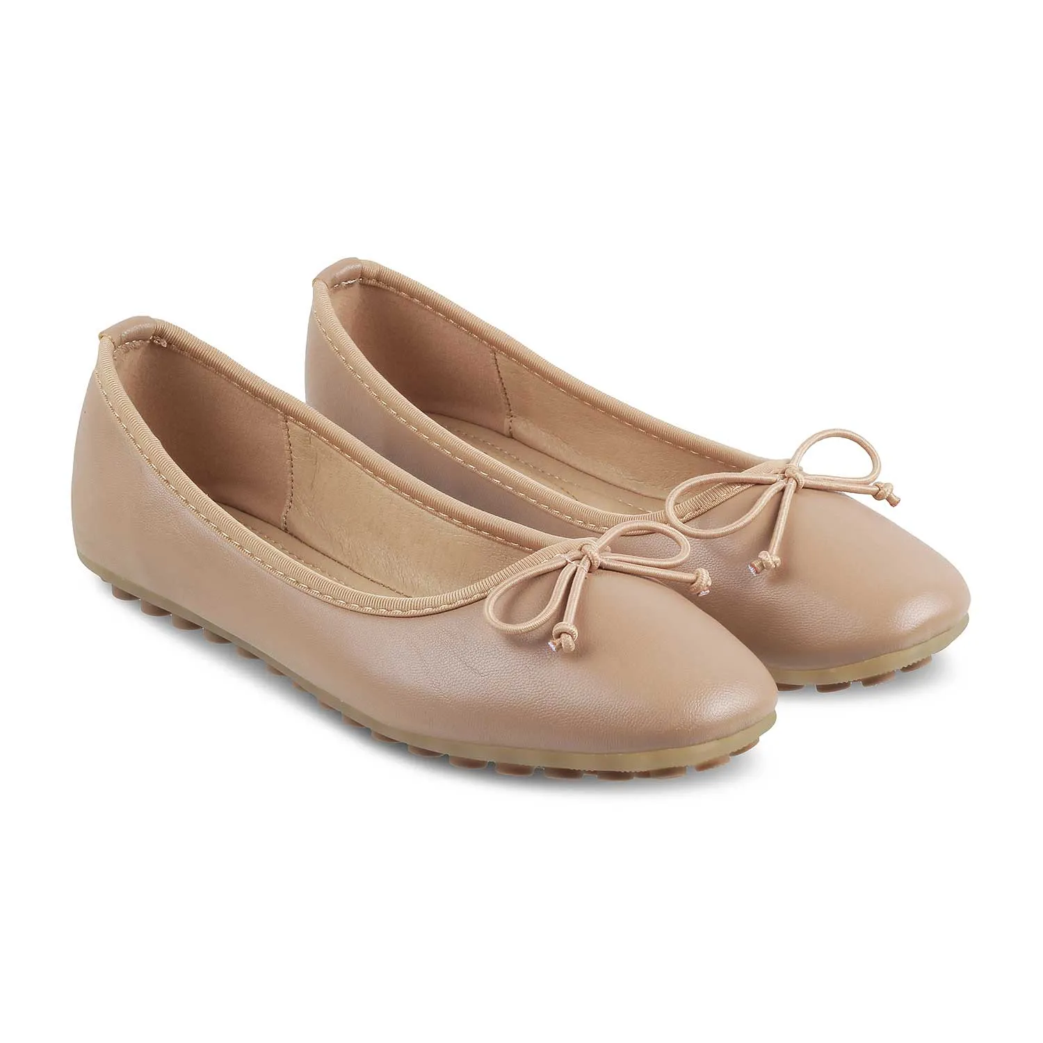 The Timisora Beige Women's Casual Ballerinas Tresmode