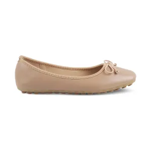 The Timisora Beige Women's Casual Ballerinas Tresmode