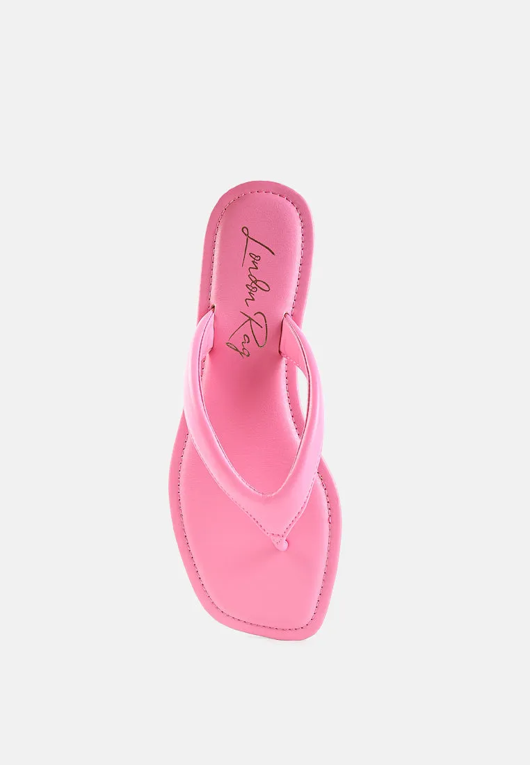 Tolpo Square Toe Thong Flats