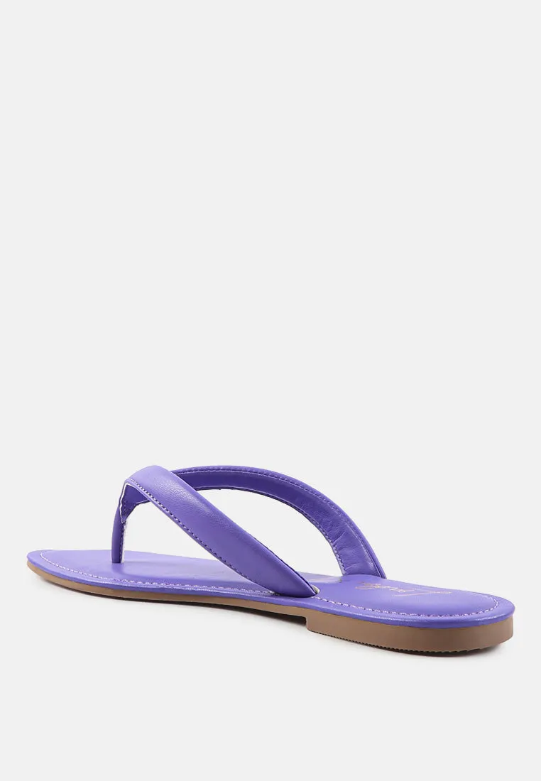 Tolpo Square Toe Thong Flats