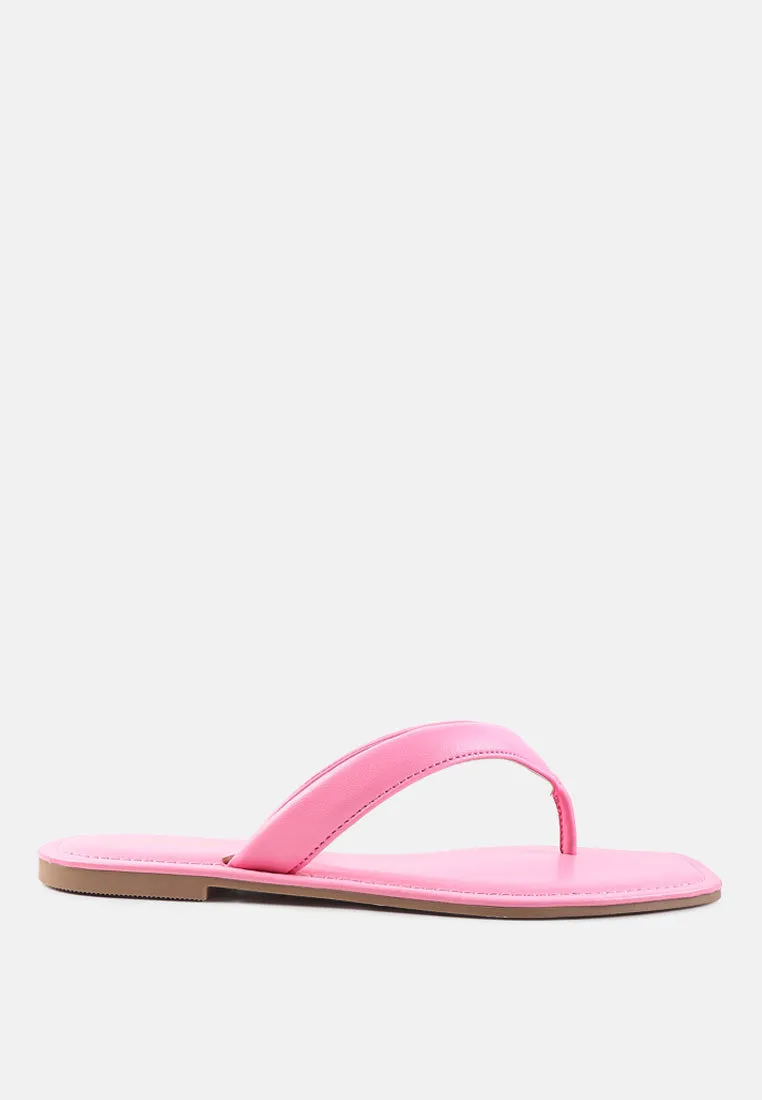 Tolpo Square Toe Thong Flats