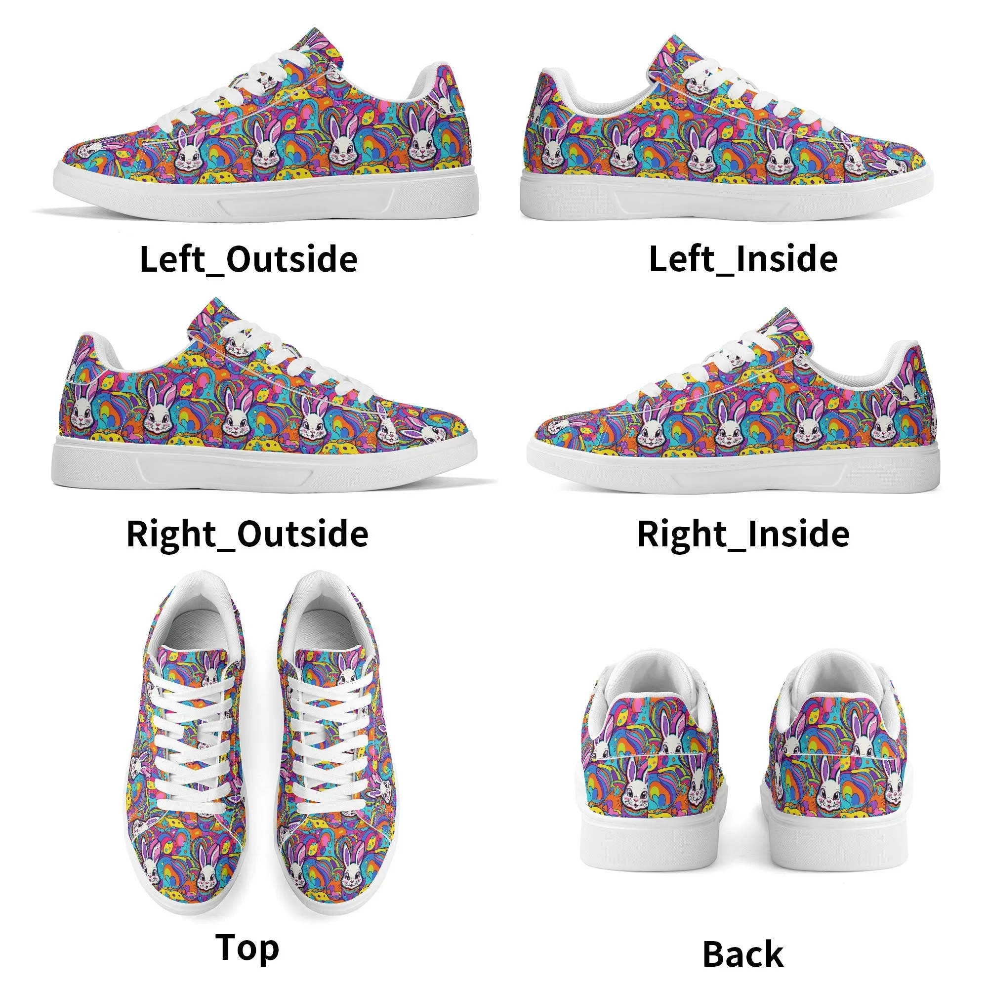 Trippy Bunny Lightweight Brand Low Top Leather Shoes