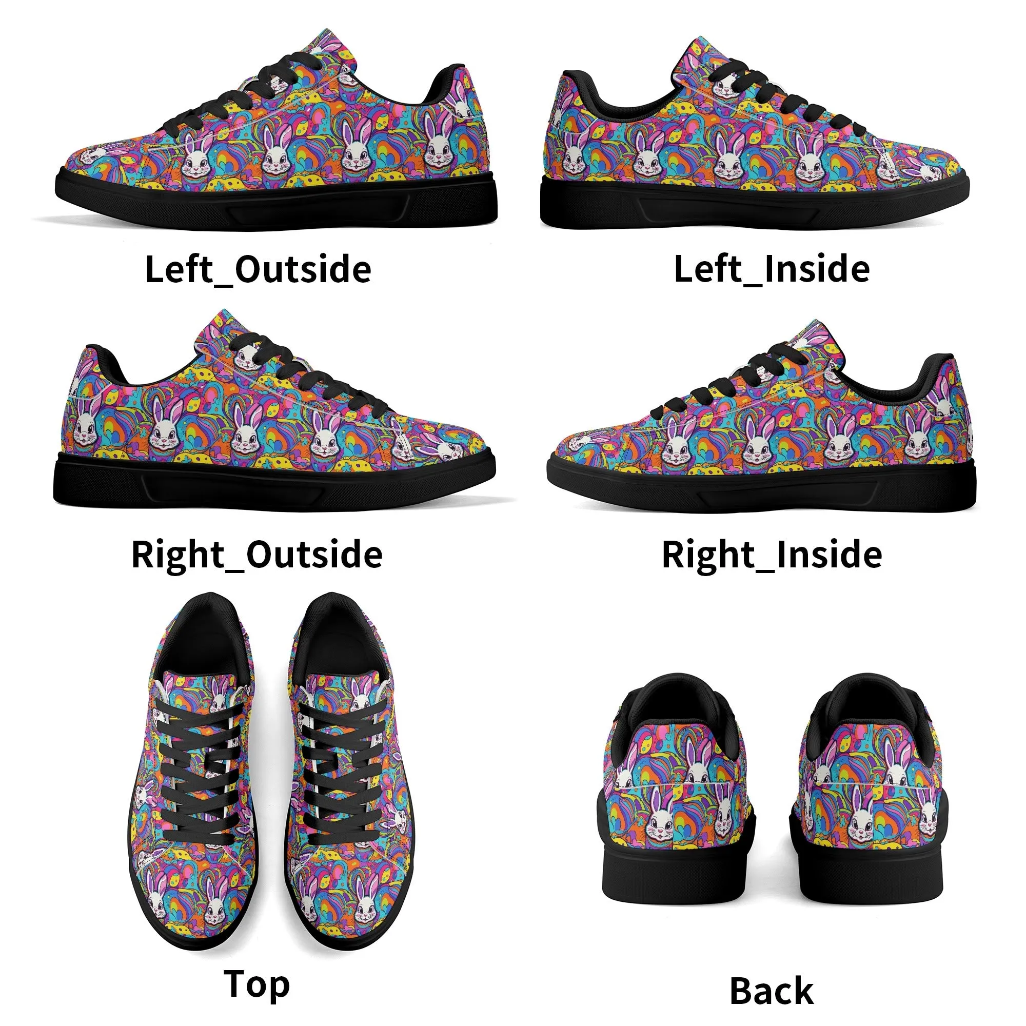 Trippy Bunny Lightweight Brand Low Top Leather Shoes