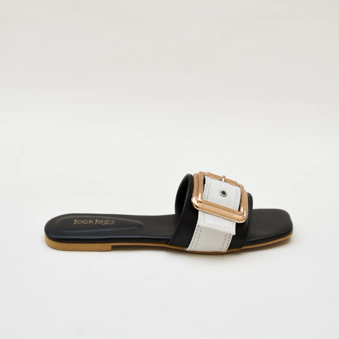 Urban Buckle Flats Black