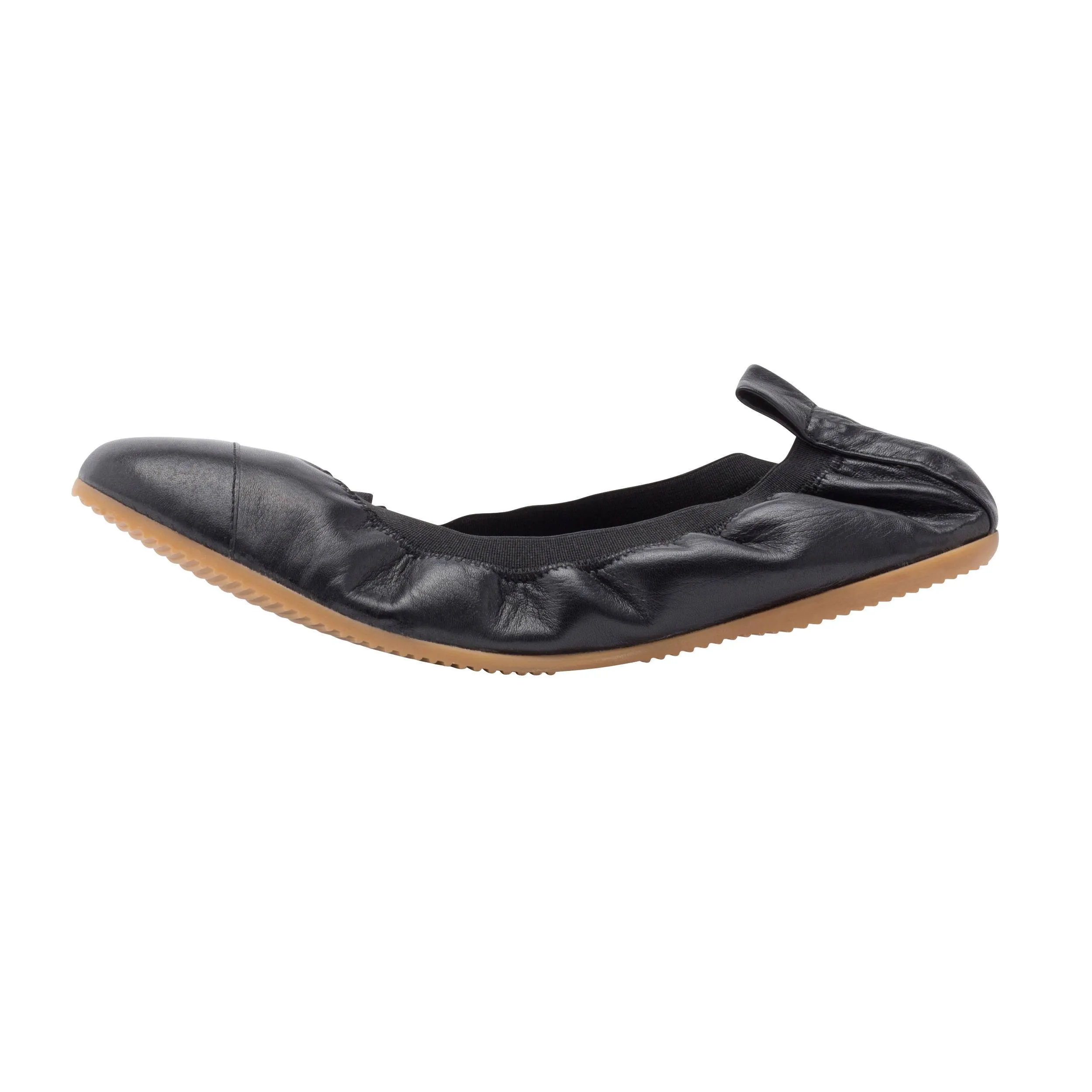 Urbana - Black Leather Ballet Flat