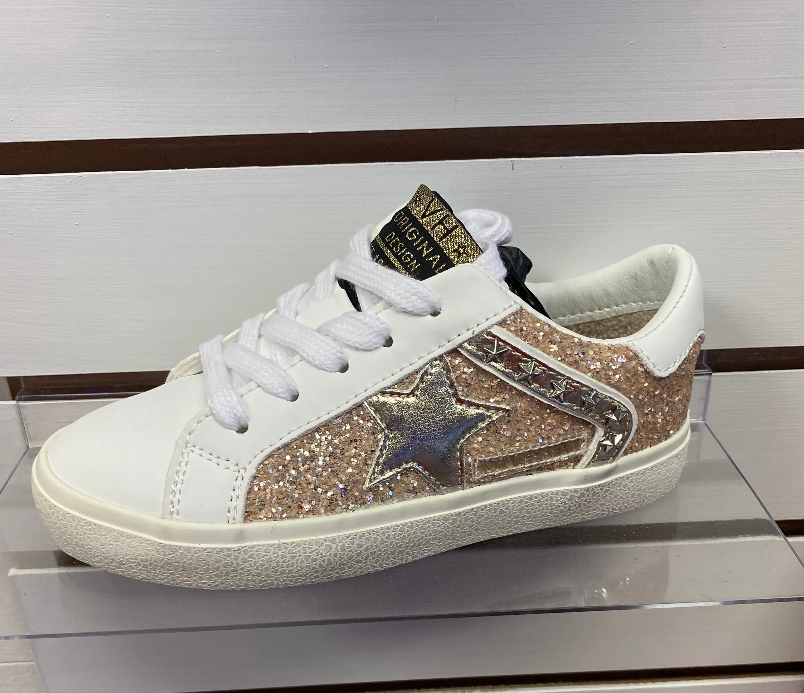 Vintage Havana Patty Gold Glitter Sneaker