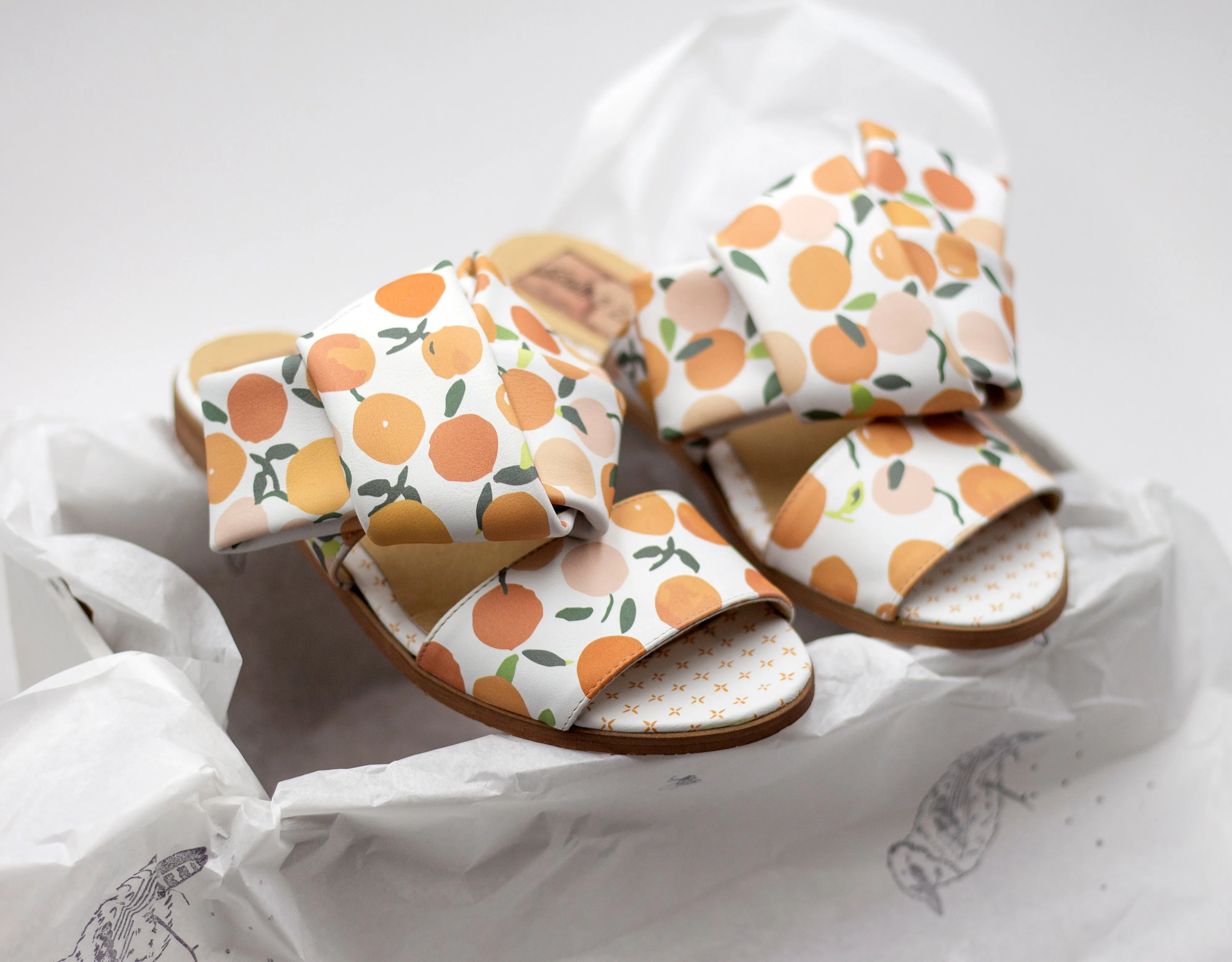 Vitamin C- Oranges Print Flats