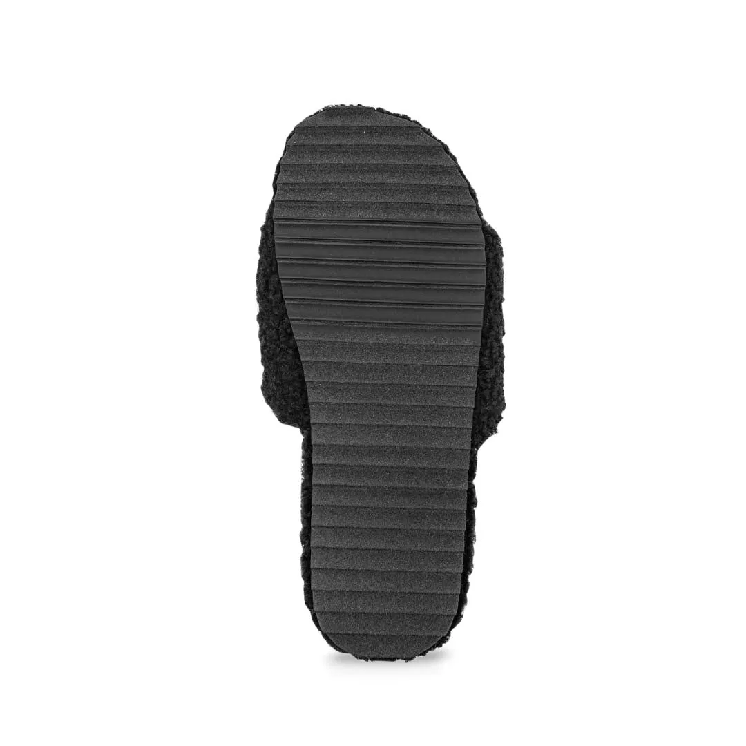 Women's No Boundaries Sherpa Slides (SLF5114WPL BLK)